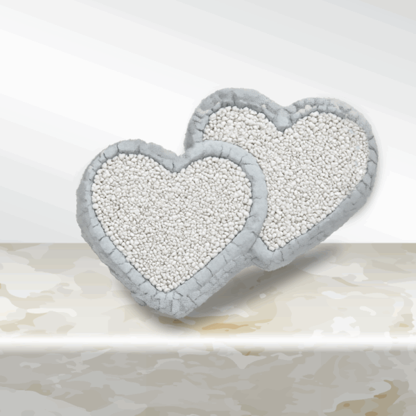 HEART DOUBLE + PEBBLES